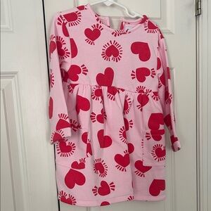 Old Navy Pink and Red Heart Dress